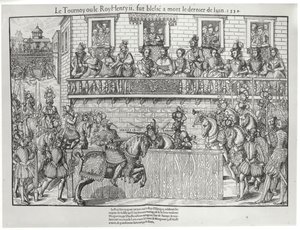 Torneo in cui Enrico II ricevette una ferita mortale, 30 giugno 1559 da Jacques Tortorel