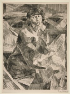 Ritratto di giovane donna da Jacques Villon