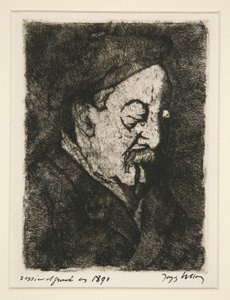 Ritratto del pittore-incisore Emile Nicolle da Jacques Villon