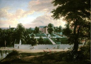 Vista di un Castello da Jacques d Arthois