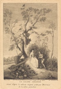 Il Giardiniere Galante da Jacques de Favanne after Antoine Watteau