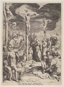 Cristo in croce tra due ladri da Jacques de Gheyn II