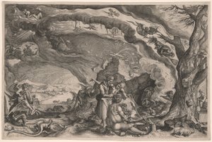 Le streghe si preparano per il Sabbath da Jacques de Gheyn II