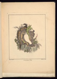 Design per Cartouche Asimmetrico da Jacques de Lajoüe