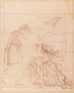 Andromaca ai piedi di Pirro, illustrazione per Andromaca di Jean Racine (Jacques de Seve) da Jacques de Seve