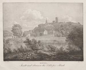 Baviera, Mercato e Rovine del Castello di Abach da Jakob Alt