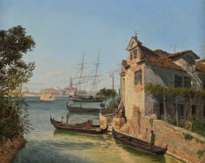 Vista su San Giorgio Maggiore a Venezia da Jakob Alt