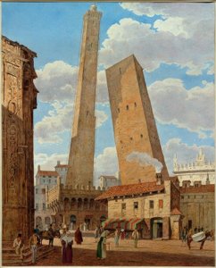 Le torri Asinelli e Grisenda da Jakob Alt