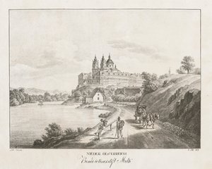 Nieder-Österreich, Abbazia di Melk, 1819 da Jakob Alt