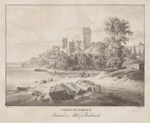 Bassa Austria, rovine del castello Weidenech da Jakob Alt