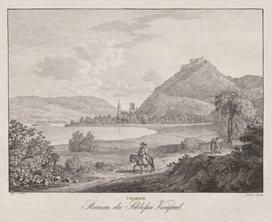 Ungheria, Rovine del Castello di Vicegrad da Jakob Alt