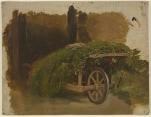 Carretto carico di erba tagliata da Jakob Becker