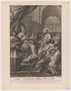San Bernardo di Chiaravalle davanti a papa Innocenzo II da Jakob Frey (I)