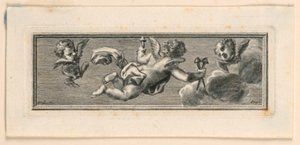 Vignetta con angeli e strumenti della Passione da Jakob Frey