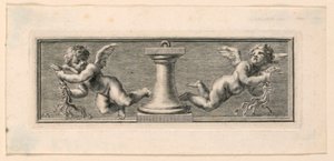 Vignette con angeli e strumenti della Passione da Jakob Frey