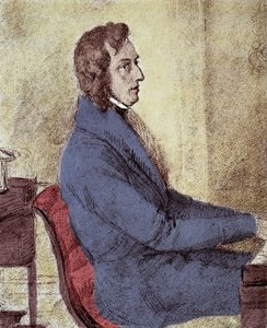 Ritratto di Frederic Chopin, compositore polacco da Jakob Goetzenberger