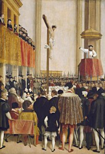 Il sermone del legato papale Cornelio Musso nella chiesa agostiniana di Vienna