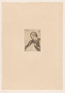 Ritratto di Malvina Dedeyn con ricamo da Jakob Smits