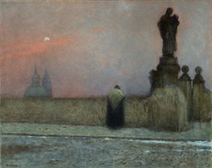 Inizio serata a Hradcany (Praga, Repubblica Ceca) - Jakub Schikaneder da Jakub Schikaneder