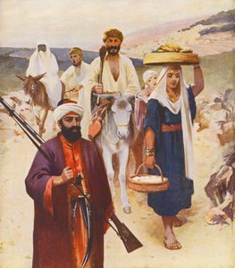 Terra Santa: Scena stradale vicino a Nazareth da James (after) Clark