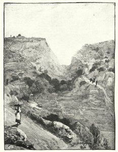 La Valle del Re, Gerusalemme (litografia) da James (after) Clark