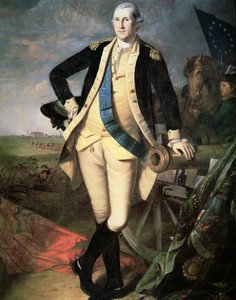 Generale George Washington (1732-99) a Yorktown, Virginia