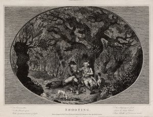 Caccia, inciso da Robert Pollard (1755-1838), pubblicato nel 1784 da James (after) Pollard