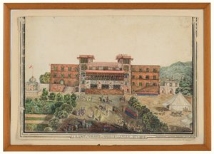 La casa a Peshawur di Monsieur le General Avitabile, Lugmanee, Khohistan da James (after) Rattray