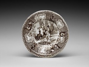 Piatto da tazza, c. 1837-1856 da James (attr.to) Beech