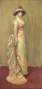 Armonia in rosa e grigio: Lady Meux da James Abbott McNeill (attr.to) Whistler