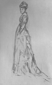 Il Vestito di Seta, 1875, 1904 da James Abbott McNeill Whistler, Adam and Charles Black