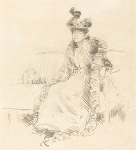 Una signora seduta, 1893 da James Abbott McNeill Whistler