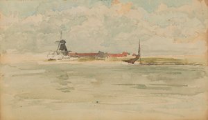 Una piccola nota rossa - Dordrecht da James Abbott McNeill Whistler