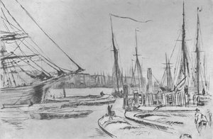 Uno Schizzo da Billingsgate da James Abbott McNeill Whistler