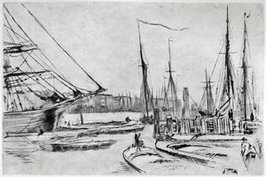 Uno schizzo da Billingsgate, XIX secolo 1904 da James Abbott McNeill Whistler