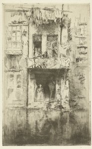 Balcone di una casa ad Amsterdam da James Abbott McNeill Whistler