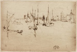 Chiatte, Dordrecht, 1884 da James Abbott McNeill Whistler
