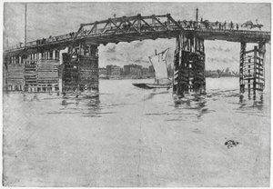 Ponte di Battersea, Londra, XIX secolo 1904