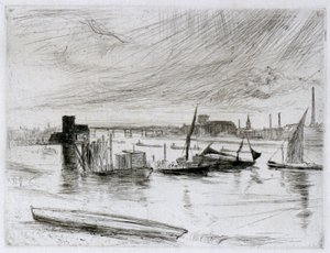 Alba a Battersea (Cadogan Pier) da James Abbott McNeill Whistler
