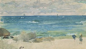 Scena di spiaggia con due figure, 1885-90