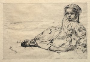 Bibi Valentin, 1859 da James Abbott McNeill Whistler