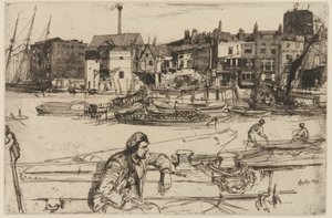 Black Lion Wharf, 1859 da James Abbott McNeill Whistler