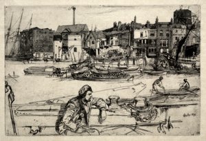 Black Lion Wharf, 1859 da James Abbott McNeill Whistler