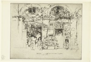 Negozio di fiori da James Abbott McNeill Whistler