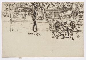 Boulevard Poissonnière, Parigi, c.1892-93 da James Abbott McNeill Whistler