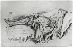 Bambino su un Divano, XIX secolo da James Abbott McNeill Whistler