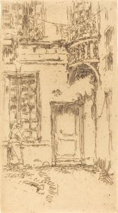 Cortile, Rue P.L. Courier da James Abbott McNeill Whistler