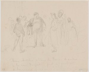 Due artisti celebri di Parigi, 1858 da James Abbott McNeill Whistler