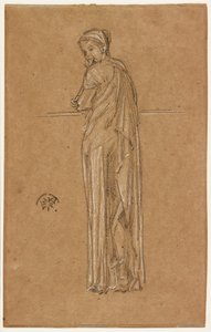 Figura drappeggiata in piedi