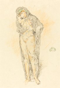 Figura drappeggiata, in piedi, 1891 da James Abbott McNeill Whistler